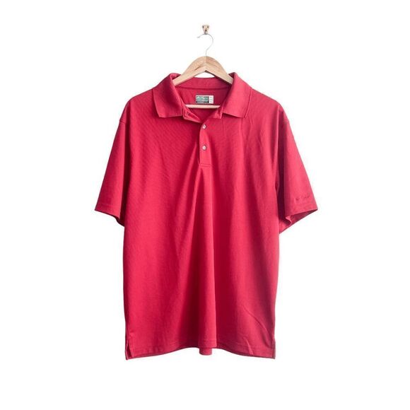 Ben Hogan Performance Mens Polo Golf Shirt Short Sleeve Red XL - Picture 1 of 7